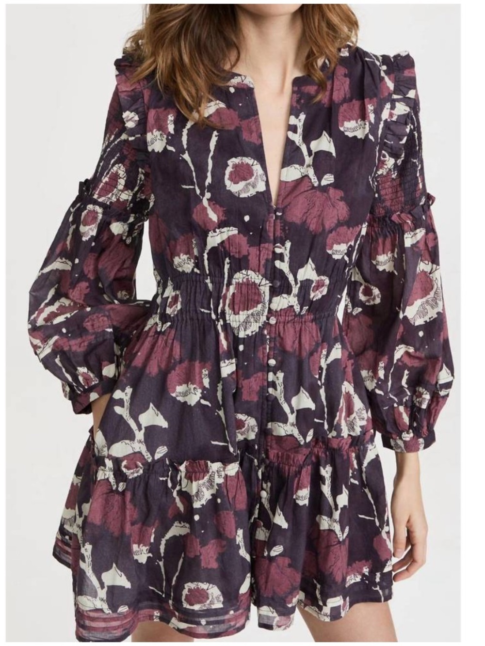 Cleobella Rainey mini dress in abstract print